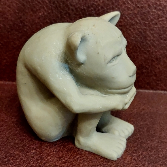 Vintage 1990 Small Clay Dedo Gargoyle Sculpture Signed by Artist Keith Findling - Picture 9 of 16